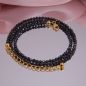 Preview: Facettierte Spinellkette schwarz